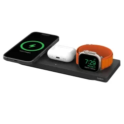 Belkin Apple Watch Chargers|Wireless Charging Pads>3-in-1 Wireless Charging Pad with Official MagSafe Charging 15W