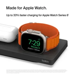 Belkin Apple Watch Chargers|Wireless Charging Pads>3-in-1 Wireless Charging Pad with Official MagSafe Charging 15W