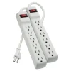 Belkin Surge Protectors & Power Strips>6-Outlet Surge Protector with 2 ft. Cord (2-Pack)