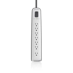 Belkin Surge Protectors & Power Strips>7-outlet Surge Protector with 12 ft Power Cord with Telephone Protection