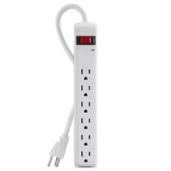 Belkin Surge Protectors & Power Strips>6-Outlet Surge Protector with 3-foot Power Cord
