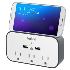 Belkin Surge Protectors & Power Strips>USB Wall Mount Surge Protector with Cradle